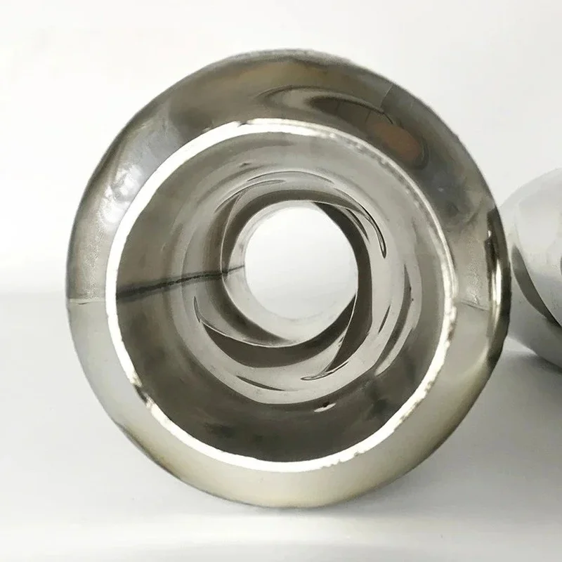 Universal SS304 Vortex Spiral Exhaust Middle Pipe Cyclone Type Performance Tuning Resonator Sound Upgrade Modification Parts