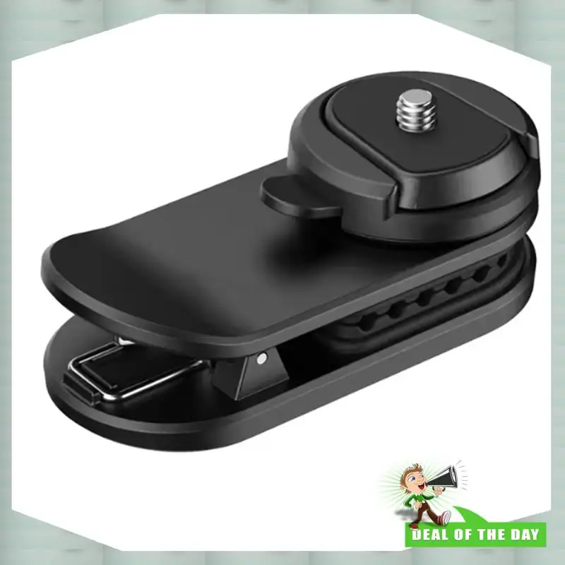 For Ulanzi Quick-Release CK02 Backpack Clip, 1/4" Thread Adapter for Action Cameras, Lightweight & Portable for Outdoor Travel