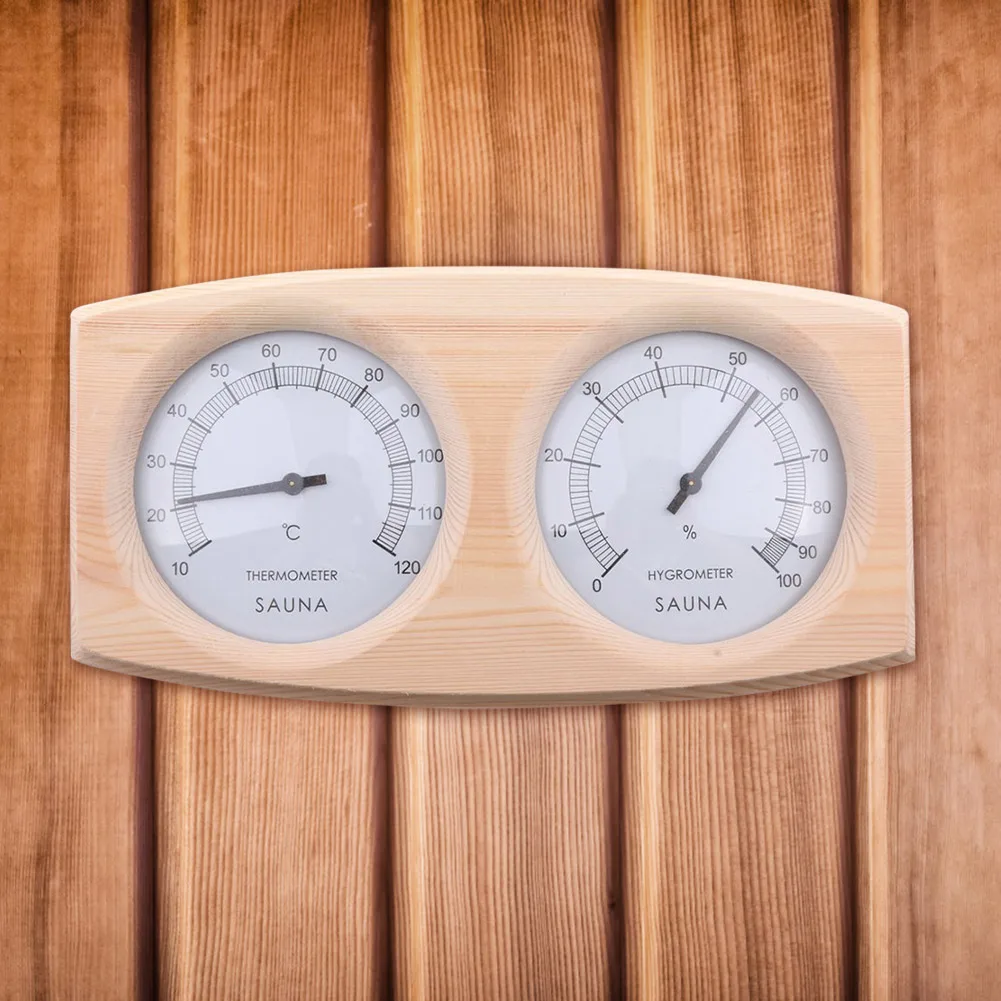 

Sauna Thermometer Sauna Room Humidity Temperature Gauge Household Temperature Humidity Meter for Family for Hotel Sauna Room