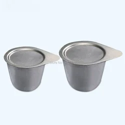 1pcs laboratory 30ml /50ml nickel crucible with cover for high temperature and alkali resistance