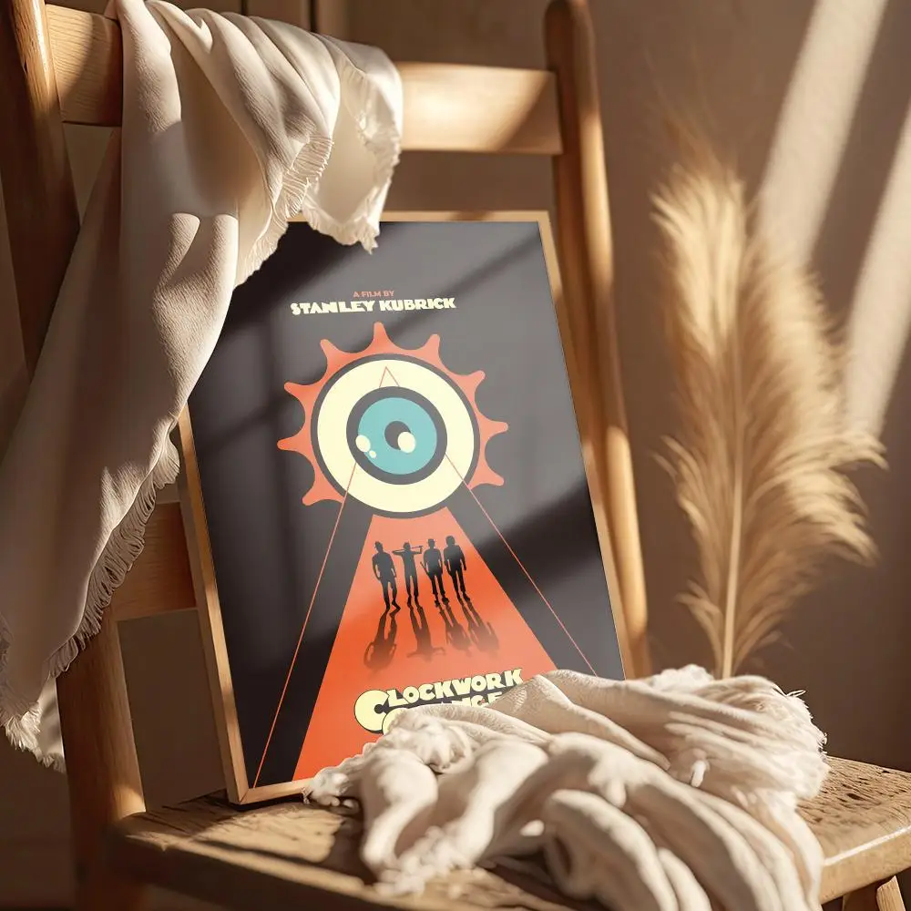 Póster naranja con mecanismo en C, cubierta artística, canciones, música, Rap, pared, pegatina de papel impermeable para decoración del hogar y la sala de estar