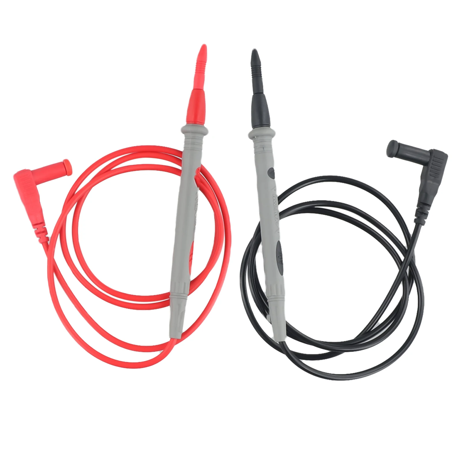PT1005 Digital Multimeter Probe Pen 1000V 10A Gold Tip PVC Cable For IC Component Testing Tool Red Pair