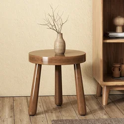 Taburete pequeño y cómodo para el hogar, taburete bajo estable de nogal negro, portátil, múltiples escenas, usado, muebles de madera
