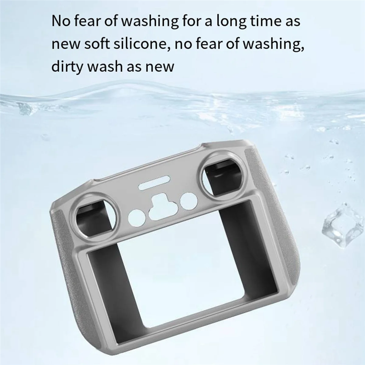 

【Лестный шанс!】Для DJI Air3/Mini4Pro с экраном, защитный чехол для пульта дистанционного управления RC2, силиконовый чехол, аксессуары для дронов, серый цвет