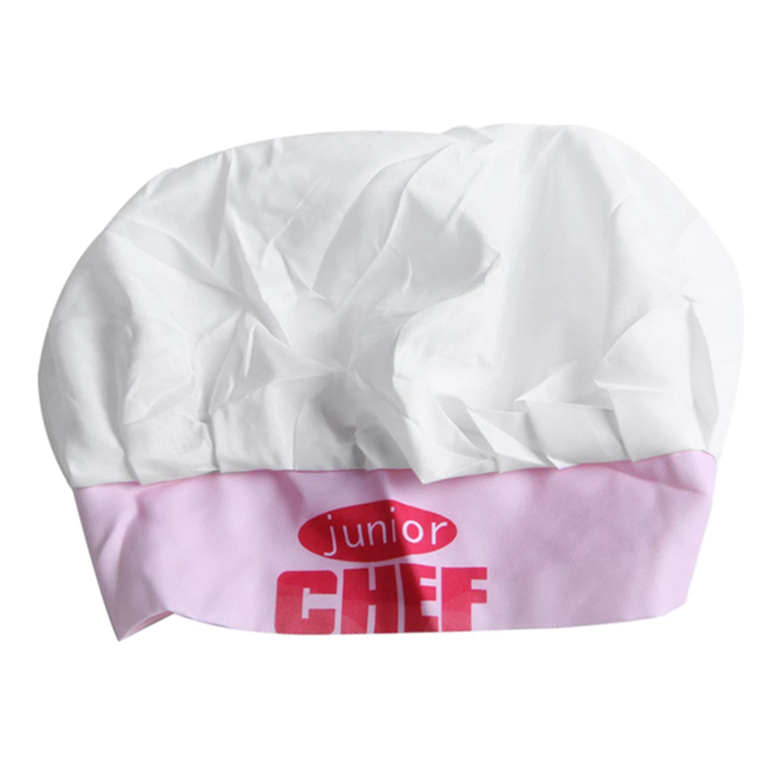 Childs Kids Chef Hat Apron Cooking Baking Boy Girl Junior Gift (Pink)