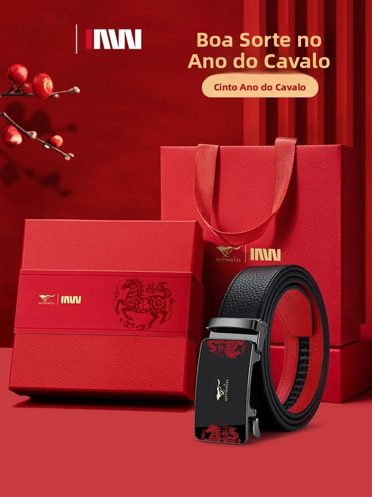 red-leather-belt-for-men-septwolves-brand-2026-year-zodiac-high-end-gift-simple-style-automatic-buckle-casual-wear