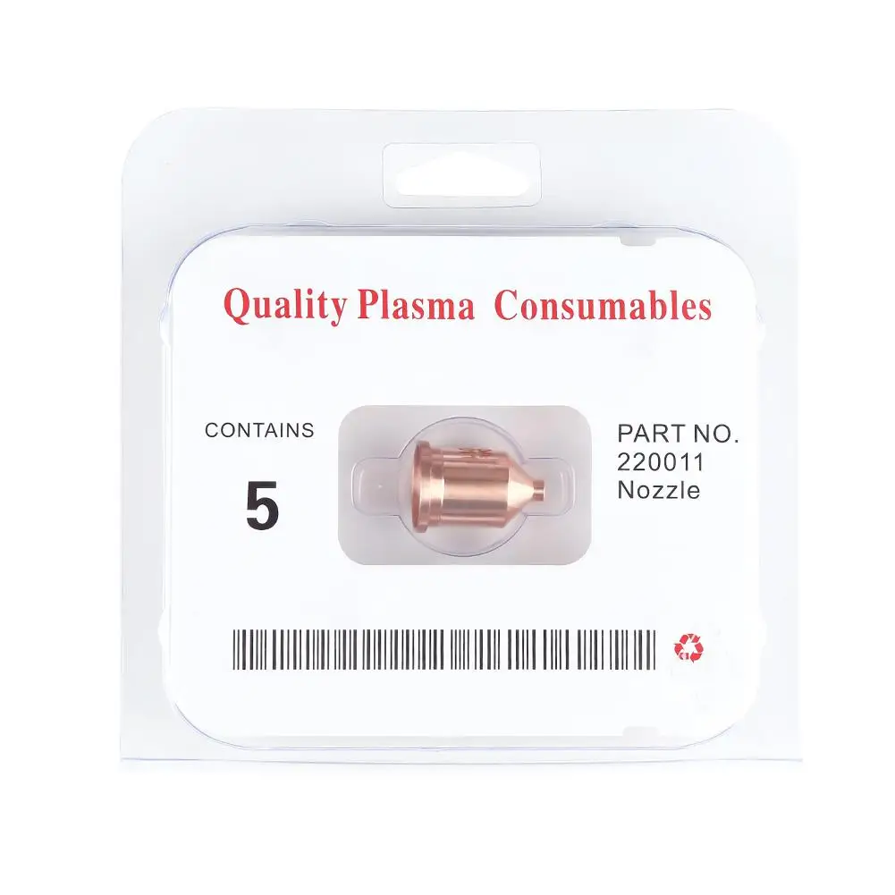 5Pcs 220011 Nozzle Tip 100A for 1000 1250 1650 Plasma Cutting Consumables