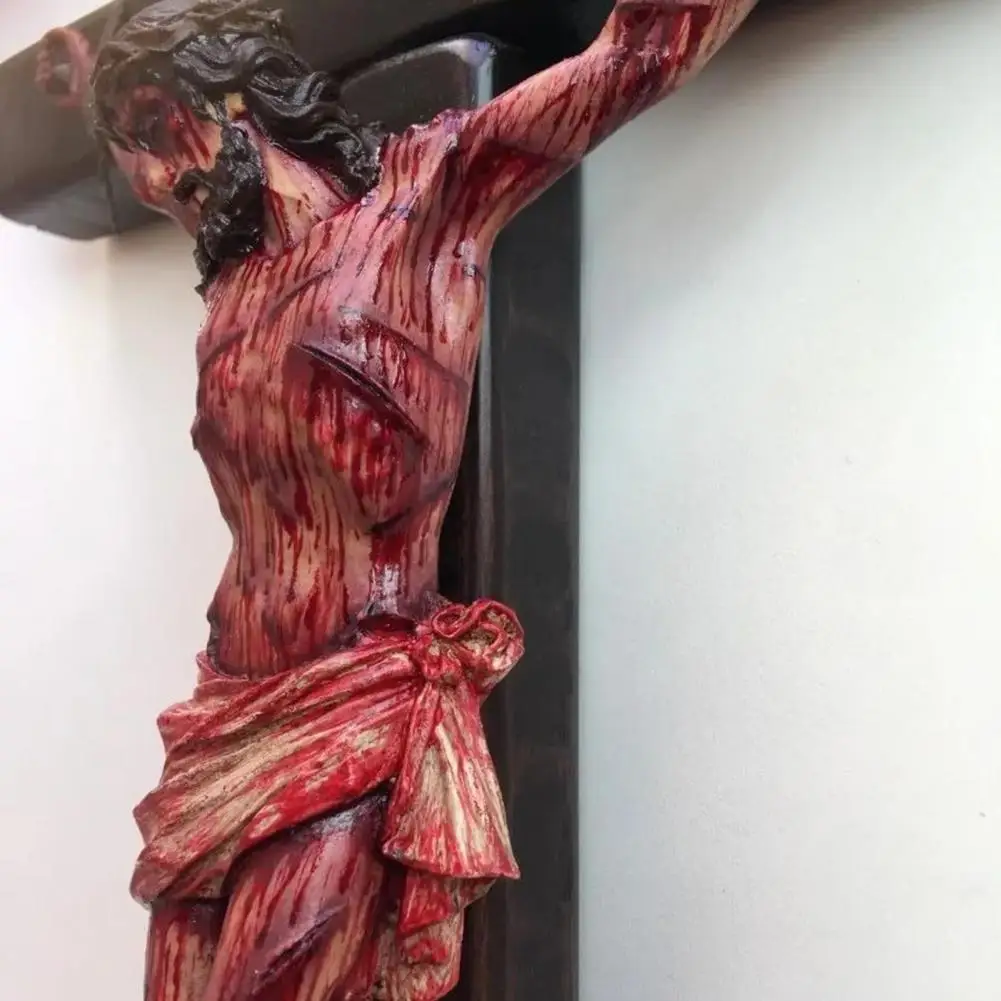 صليب يسوع الراتنج للمنزل والمكتب ، زخرفة جدار يسوع ، صليب منقذ الكنيسة ، ديكور المنزل ، عيد الفصح #4