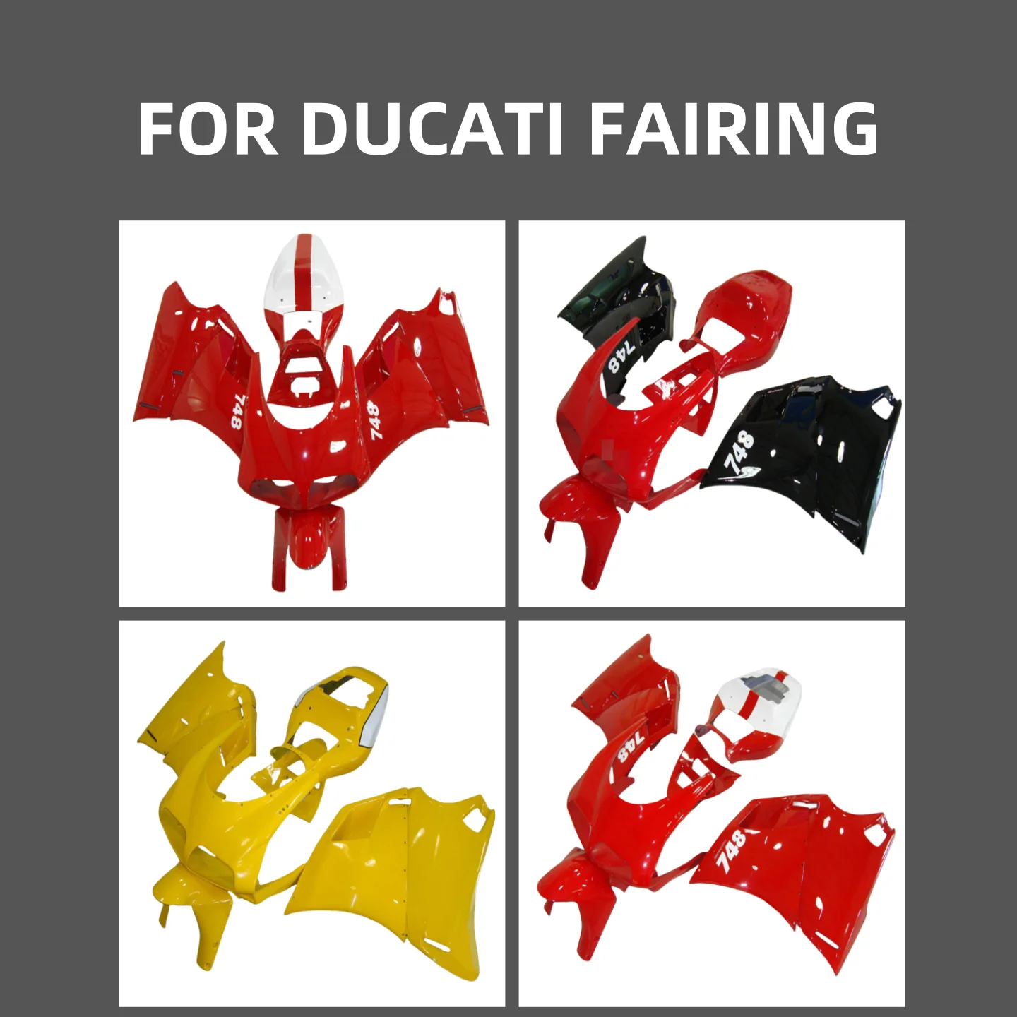 DUCATI Mold Fairing kit for DUCATI 748 916 996 998 03 04 05 DUCATI 748 916 996 998 2003 2004 2005 painted Fairings ABS