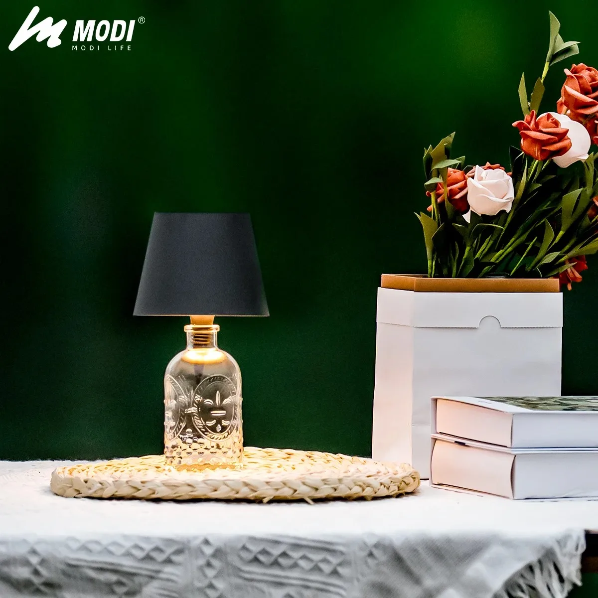 Lámpara de mesa de botella con control táctil inalámbrico con 3 colores y atenuación continua, ideal para bar, decoración de botellas de vino y iluminación de escritorio