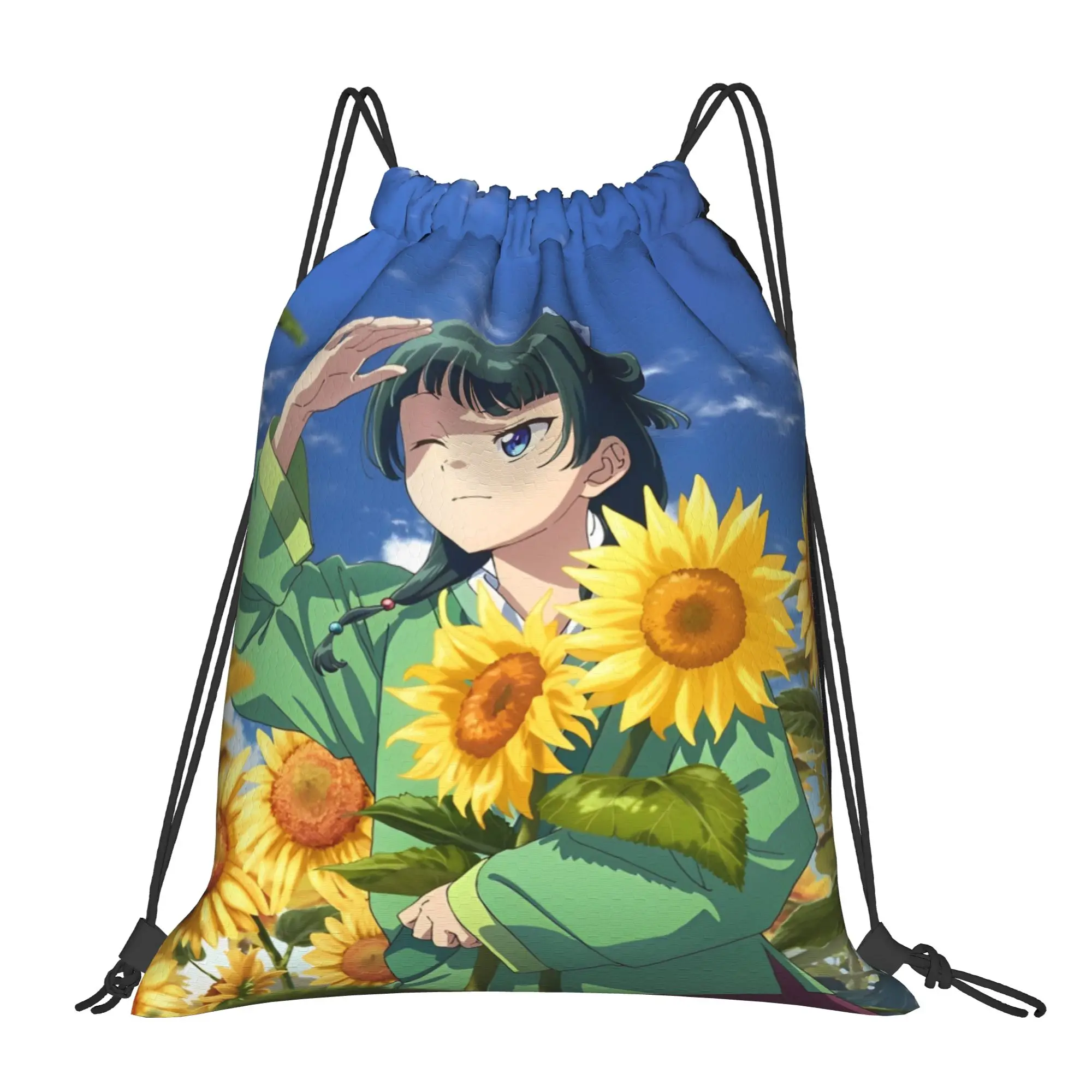 Drawstring Bag Cartoon Maomao Backpack  Foldable Foldable Football Gym Sackpack String Bags For Unisex
