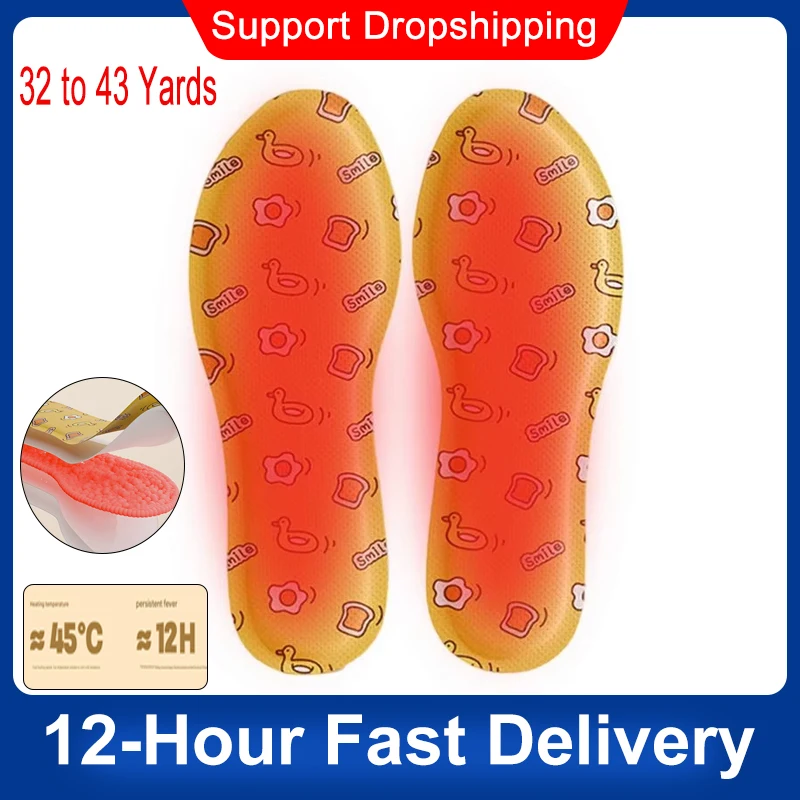 

Self-heated Insoles Foot Thermal Thicken Insole up to 12 hours Warm Shoe Pads Winter Men Women Sports Shoes Pad Accessories