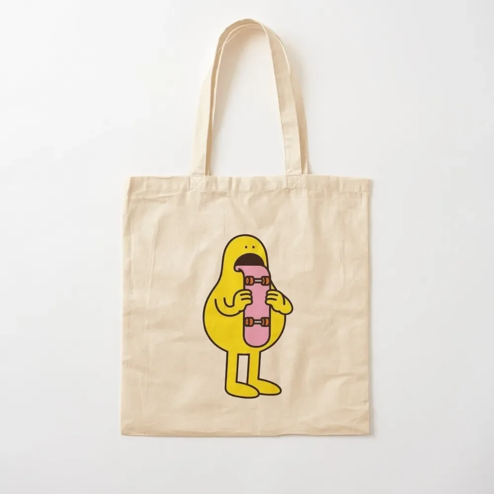 

character with a skateboard language Tote Bag custom canvas bag eco pack Tote Bag