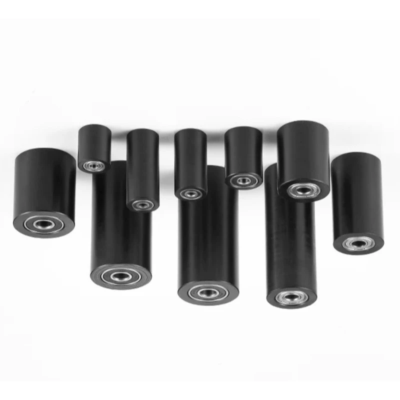 Suitable for Black Nylon Bearings Roller Guides Glued Custom Pulleys Mechanical Equipment Plastic Wheels Push and Position