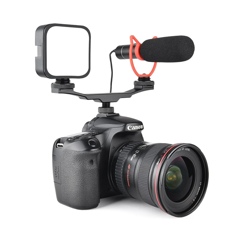 Mcoplus AY-49S Mini Video Light LED كاميرا إضاءة التصوير الفوتوغرافي لهاتف GoPro Canon Nikon الذكي لـ YouTube Tik Tok Video Shoot