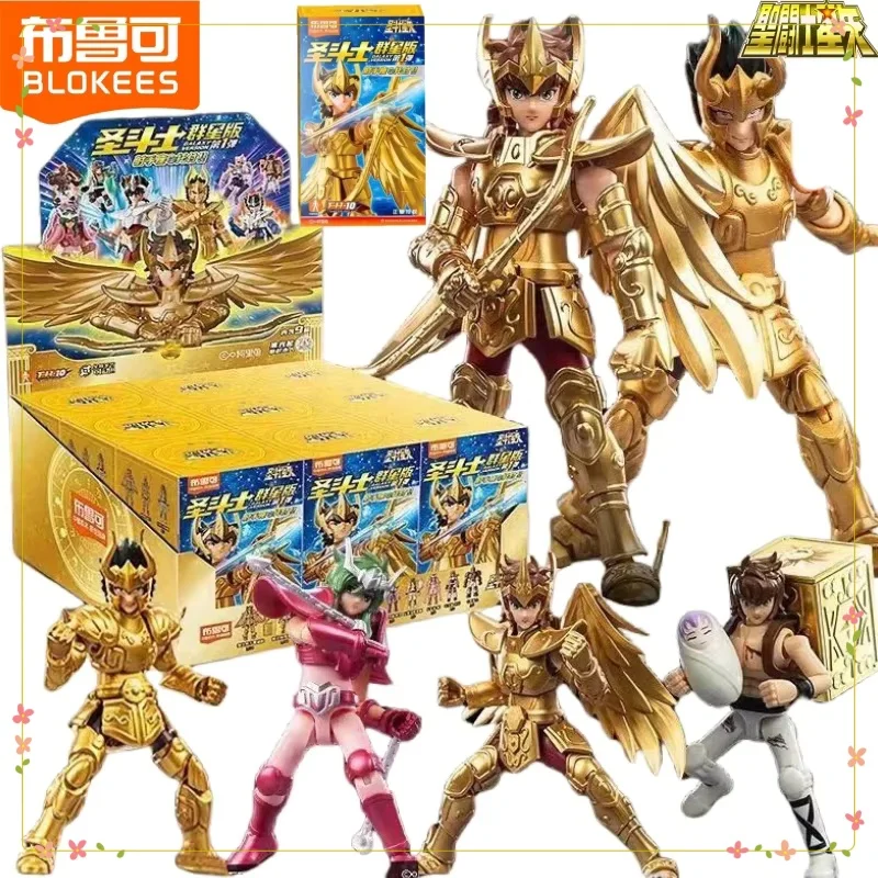 

BLOKEES Saint Seiya Many Stars Edition 1-й строительный блок Человек Стрелец Aiolos Сборная модель слепая коробка игрушка детские подарки