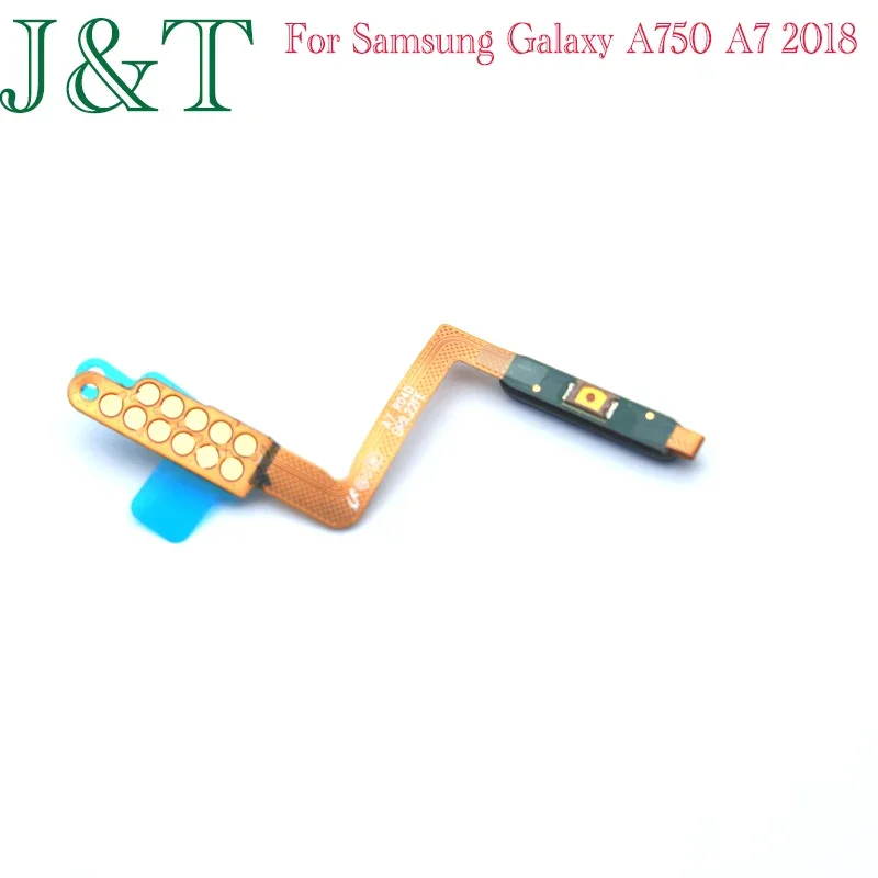 Voor Samsung Galaxy A750 A7 2018 A750f Vingerafdruk Touch Id Sensor Vinger Aan/Uit Schakelaar Aan De Zijkant Knop Sleutel Flex Kabel