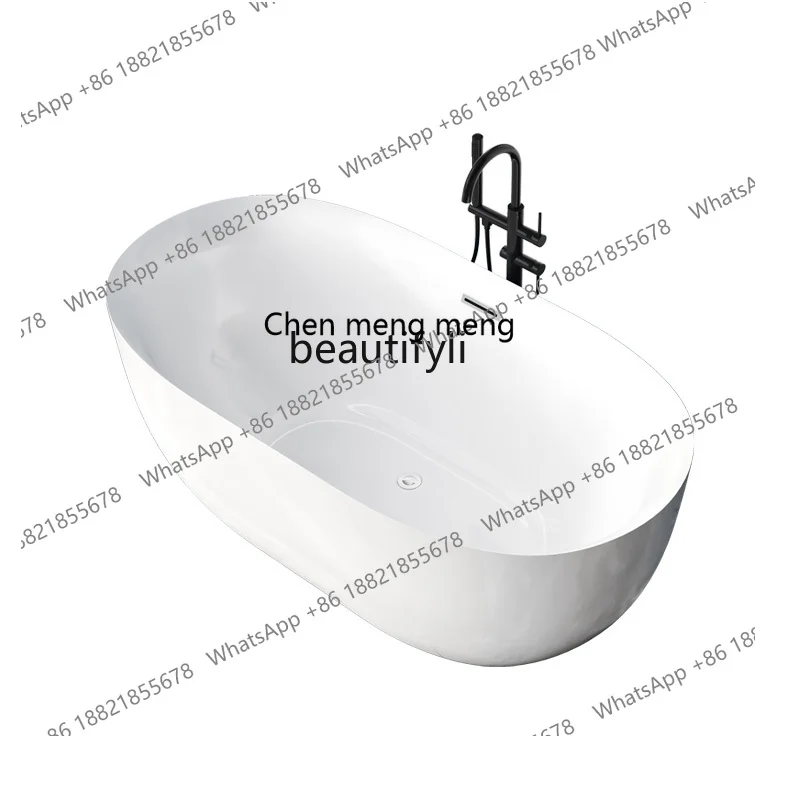 New bathtub household adult small apartment seamless integrated acrylic independent hotel B & B European bathtub