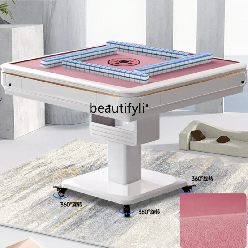 

new style Mahjong Machine Automatic Household Foldable Dining Table Dual-Use Automatic Mahjong Table ss 7304