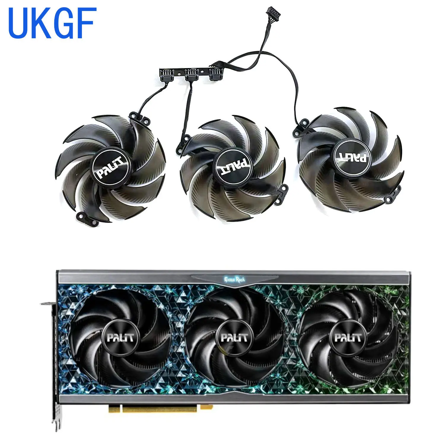 New Cooler Fan 6PIN 90MM RTX 4090 GPU Fan for Palit GeForce RTX 4090 4080 4070 Ti GameRock OC Fan