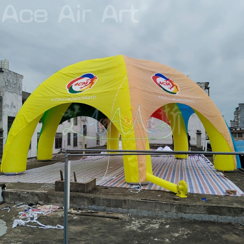 

10m diameter 6 legs inflatable spider tent with Removable Cover for For Advertising And Decoration In Various Activities