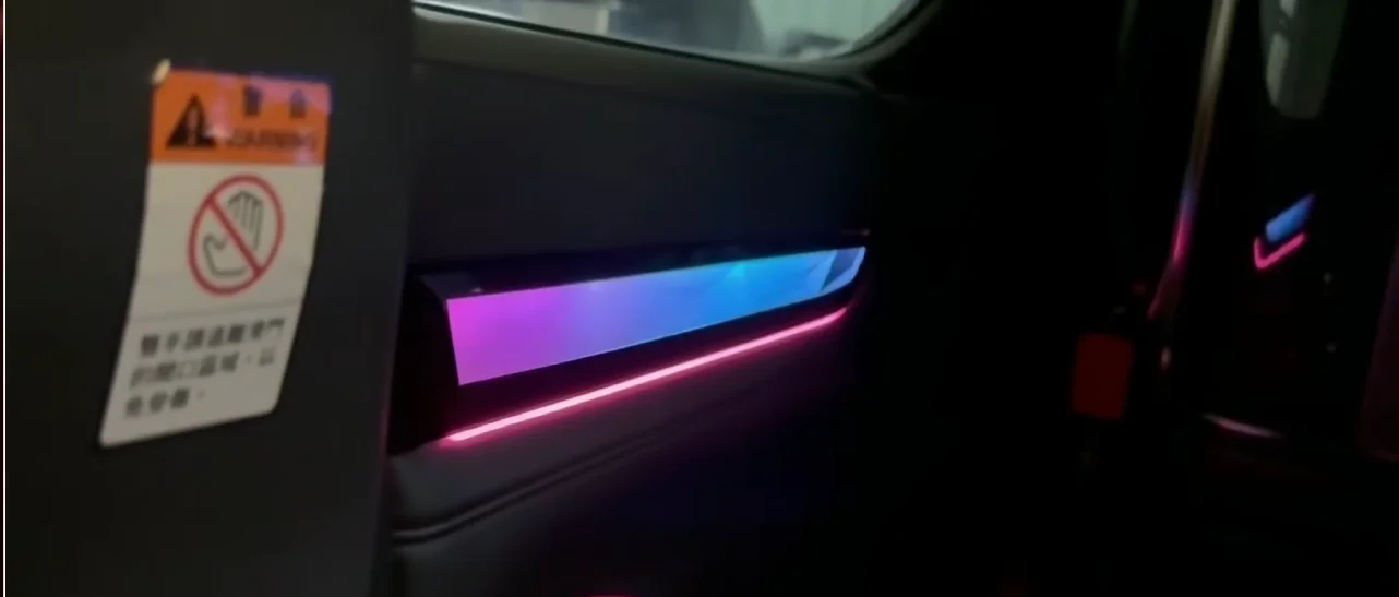 Crystal ICarsin Upgrade 256 Colors Led Car Interior Ambient Lighting for Toyota Alphard 2015-2023 Strip Accessories RHD/LHD