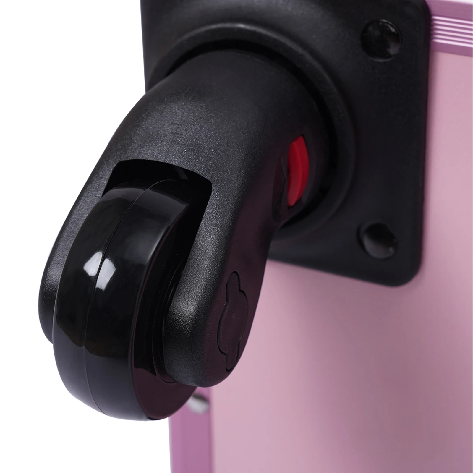 Rolling Makeup Train Case, with Drawers, Professional Cosmetics Storage Organizer, Pink Makeup Beauty Tools Case with Wheels