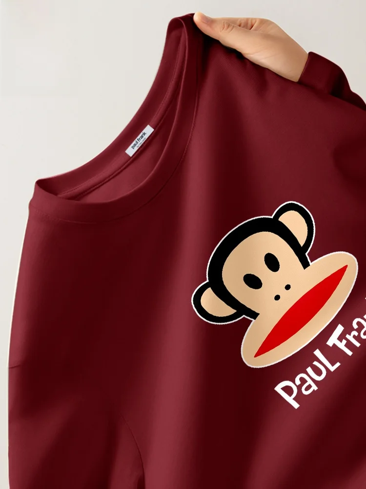 

Pure Cotton Long Sve T-irt Men's Year of the Limited Edition Wine Red Base irt Spring Youth Trend