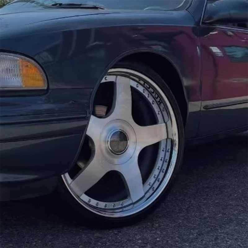 

WOA Forged 2-piece 5x114.3 5x130 Custom For Mercedes C8 Ferrari Alloy 5-spokes Concave Deep Dish Rims 16-26 Inch Car Wheel Rim