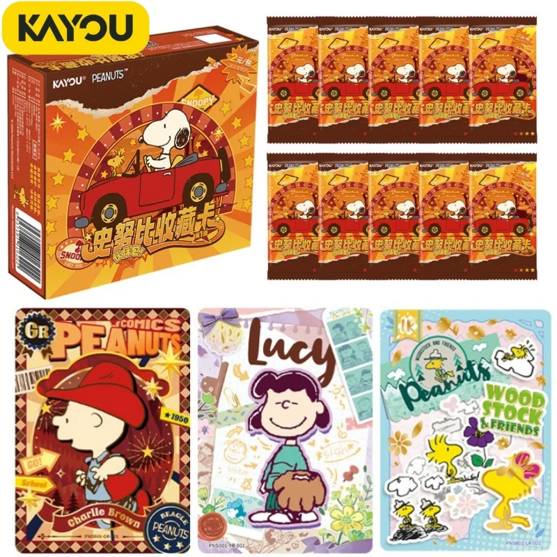 

Genuine Kayou Peanuts Card World Travel Card Peanuts Snoopy Miracle Chapter Time Travel Log Anime Collectible Card Gift Toy