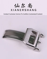 XIANERSHANG Male Custom I-W-C PORTUGIESER Watch Clasp 18MM Belt Buckle 316L Stainless Steel Folding Buckle Watch Accessories