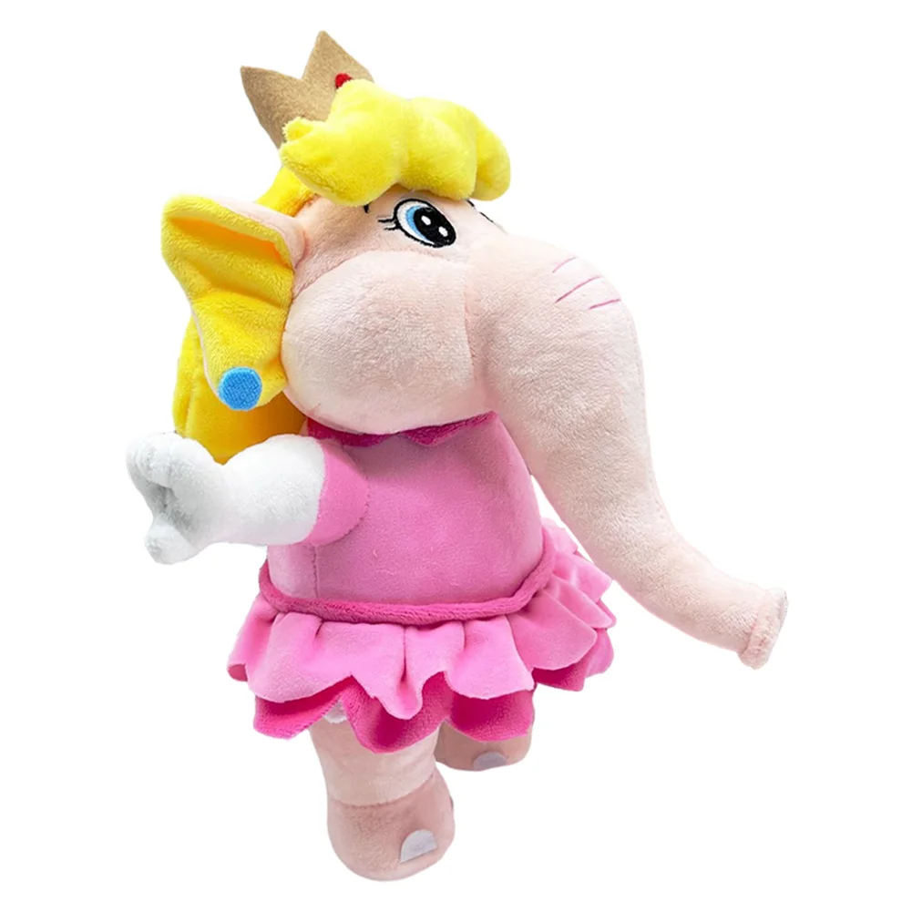 Princess Cos Peach Cosplay Plush Toys Cartoon Soft Stuffed Dolls Mascot Birthday Xmas Gift Halloween Costume Accessories