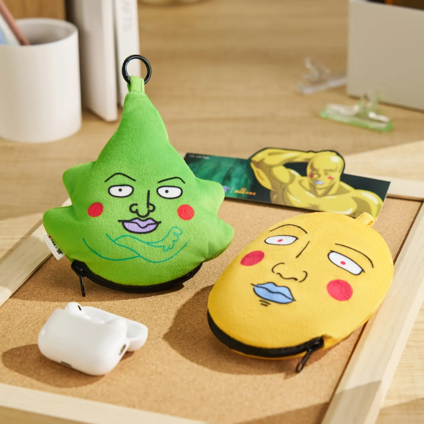 

Mobu Saiko Hyaku Mob Psycho 100 Anime ambitus Hanazawa Teruki Plush badge Acrylic keychain Pendant Accessory Fans Gift