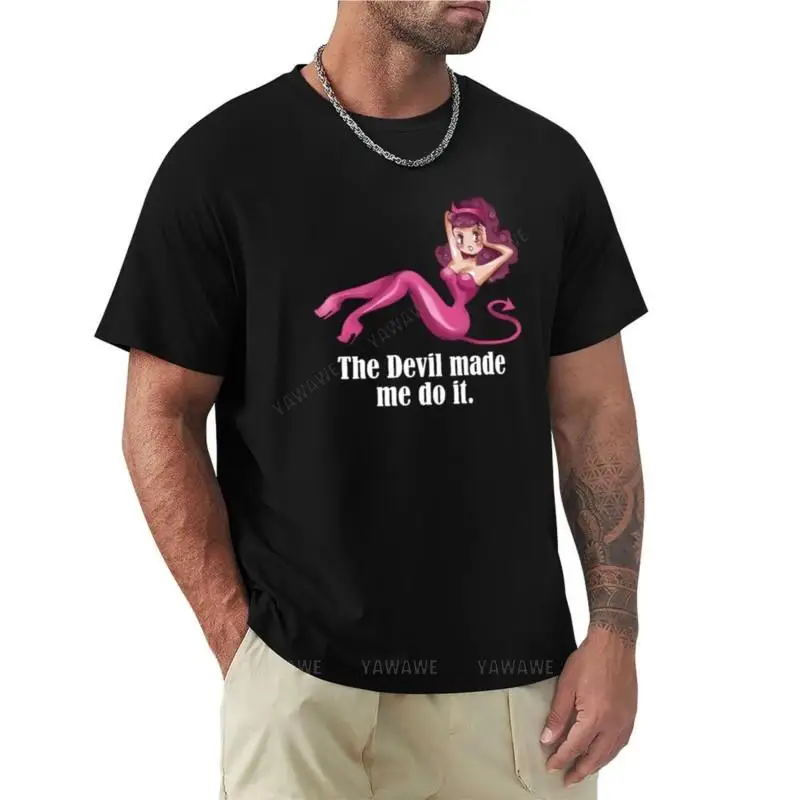 2025 new model the devil made meit T-Shirt sports fan t-shirts Aesthetic clothing cute tees Men's long sleeve t shirts