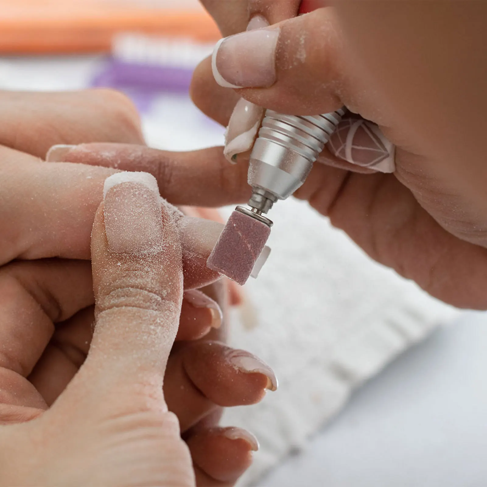 Juego de brocas de diamante para uñas, 6 uds., manicura y pedicura, múltiples formas, duraderas, pulido, bandas de lijado, accesorios para taladro de uñas