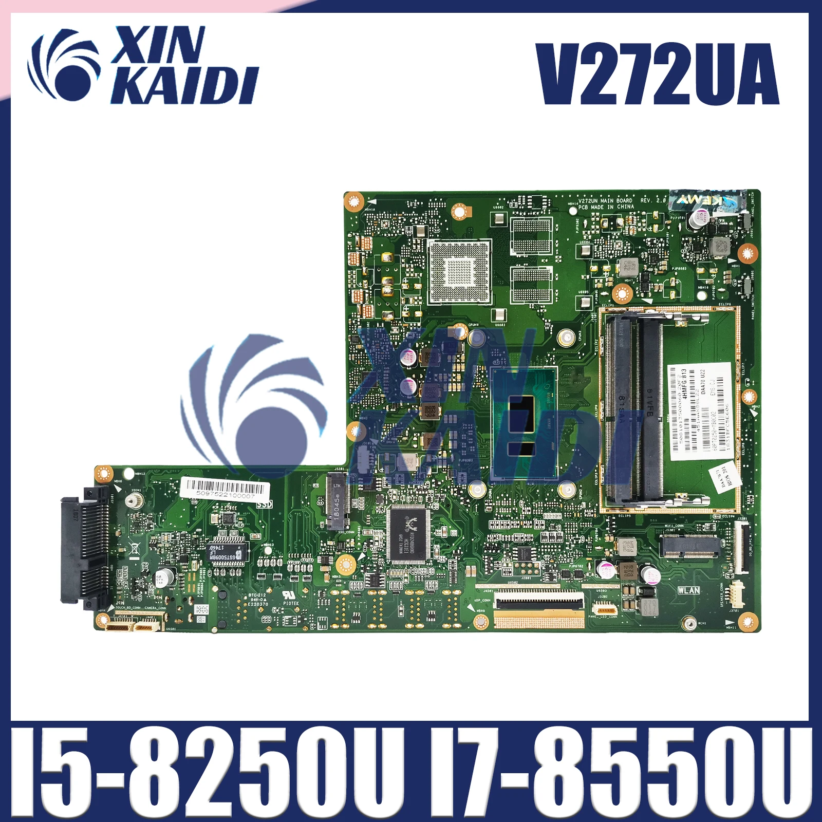 

V272UA Mainboard For ASUS Vivo AiO V272UA V272U V272 All-in-one pc Motherboard with CPU I5-8250U I7-8550U Gen