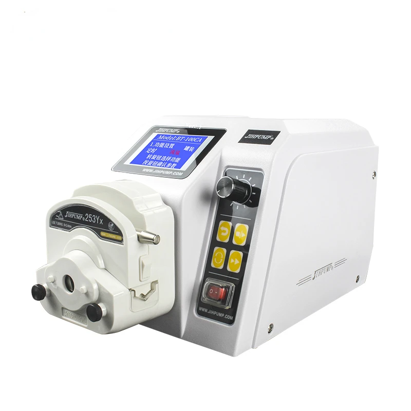 

JIHPUMP 110v 220v Small Arduino Digital Peristaltic Pump for High Flow Pressure Filling Machine Dispensing Water Liquid Dosing