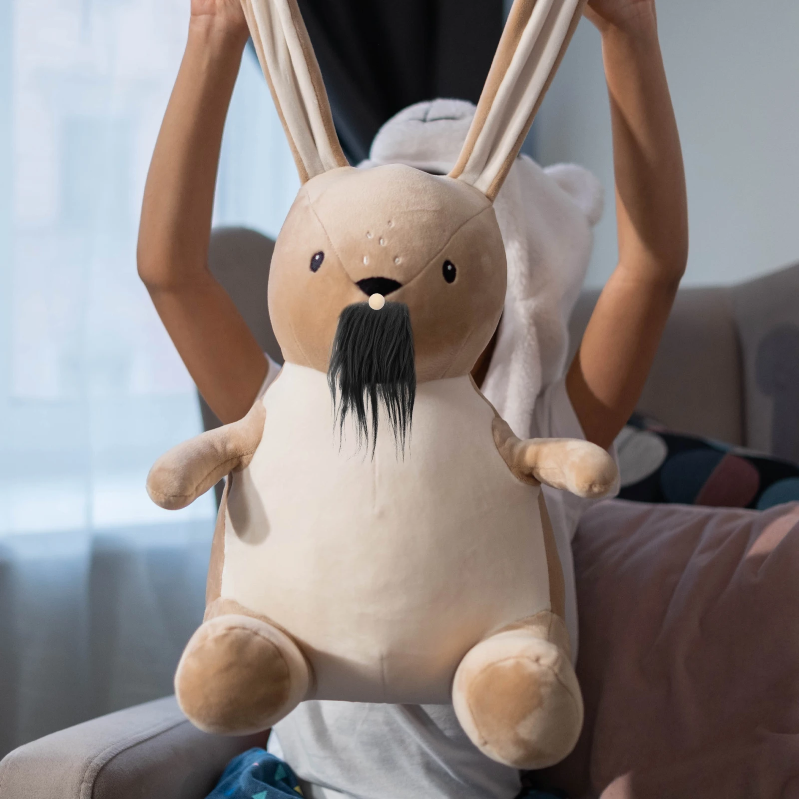 

12 Sets Simulated Beard Decoration Christmas Costumes Decorative Fake Man Craft for Gnomes