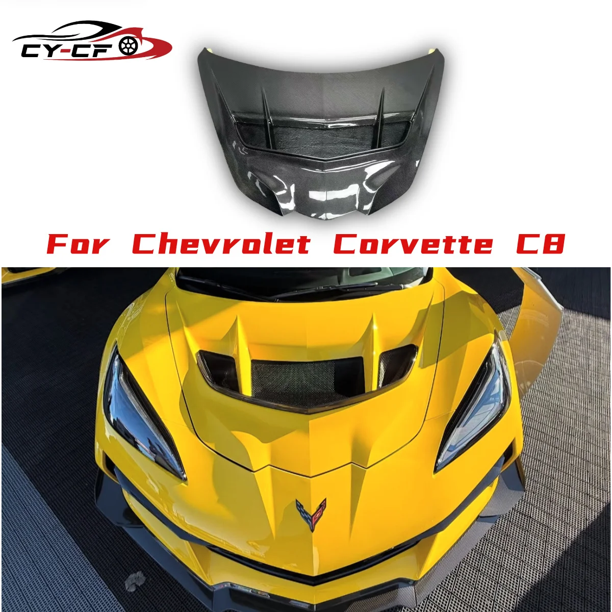 

Carbon Fiber/Forged Carbon ZR1 Style Front Hatch Cover Fit for 2020+ Corvette C8 Z51 Z06 Car Accessories Hood