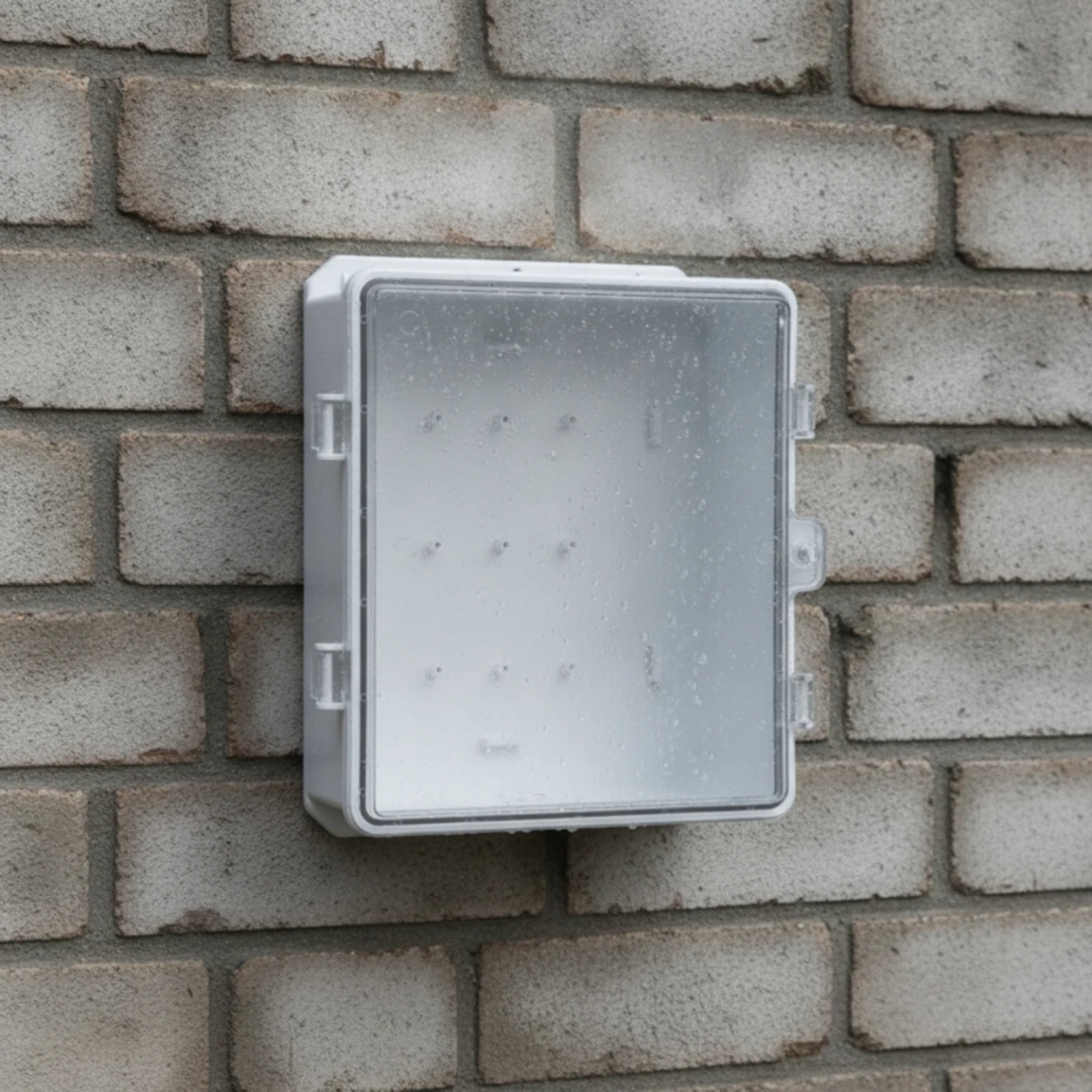 Electrical Box with Transparent Cover Rainproof Outdoor Wall Enclosure with Clear Door for Electricians, Garden, Workshop