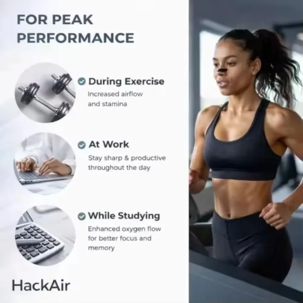 Magnetic Nasal Dilator Strips Comfort Nose Breathing Patches for Workout & Daily Airflow Support
