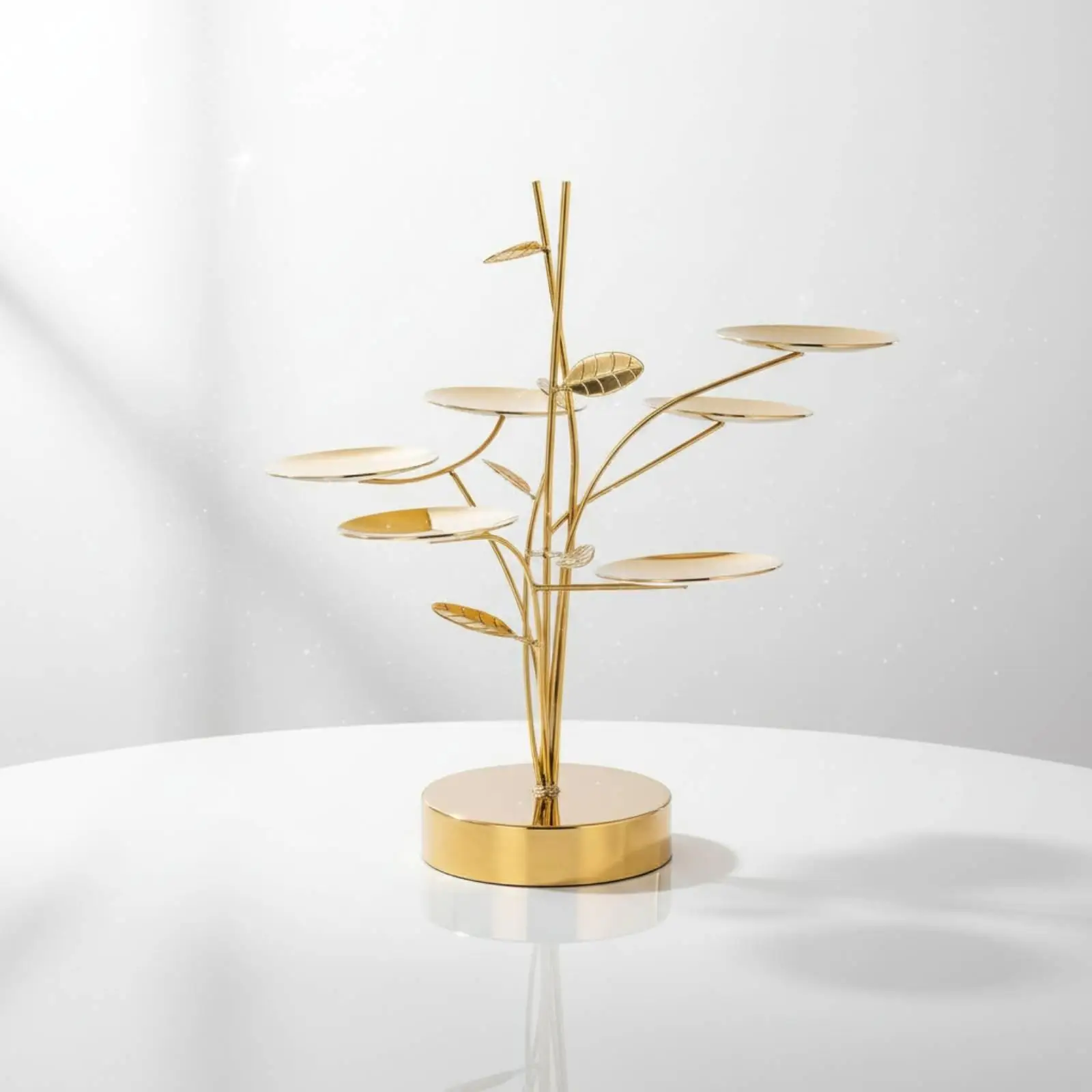 Decorative Stainless Steel Cake and Dessert Tiered Stand Multi Layer Pastry Display for Birthday Gatherings