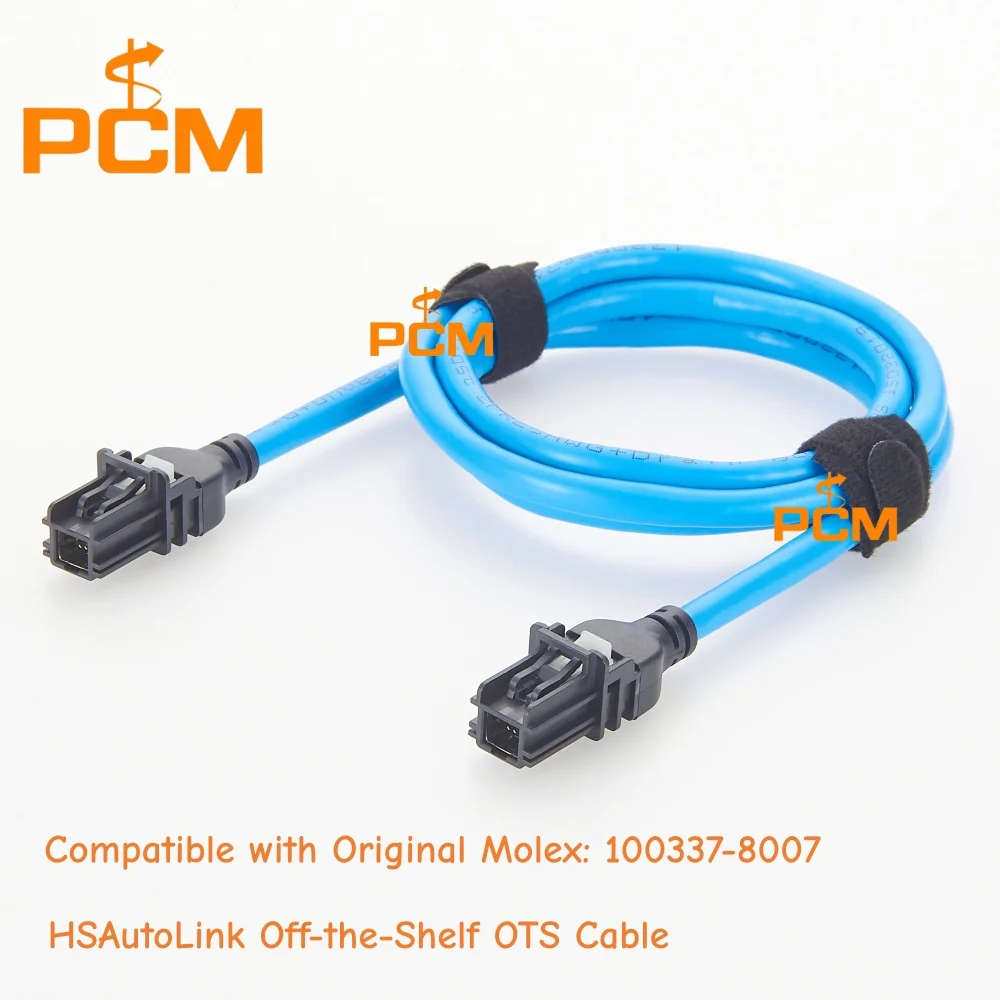 Original Molex 100337-8007 HSAutoLink II Unsealed Plug Off-the-Shelf OTS Cable Assembly LVDS 2-Wire 1m Polarization A 6 Circuits
