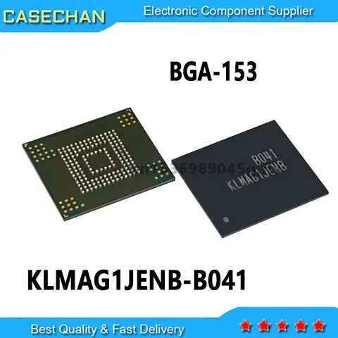1-5PCS KLMAG1JENB-B041 BGA-153 KLMAG1JENB KLMAG1 JENB EMMC 5.1 16GB Version Font Memory Chip IC New