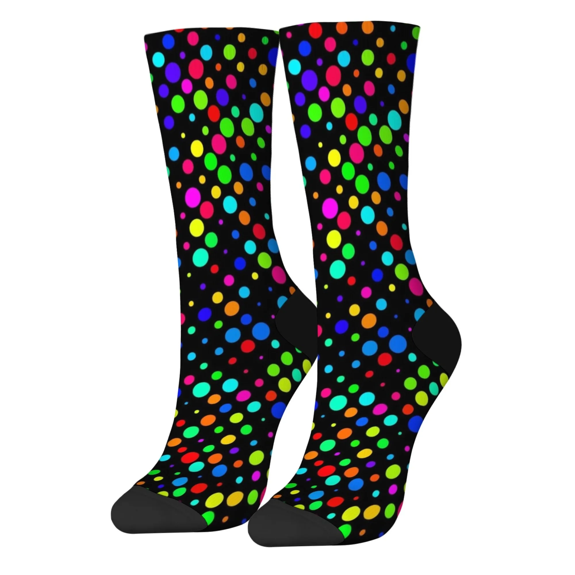 

Красочные мужские носки в горошек в стиле ретро, модные забавные носки-кроссоверы в стиле Харадзюку, уличные повседневные носки в стиле хип-хоп