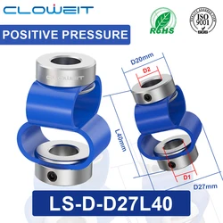 Cloweit LS D D27L40 8 Font Encoder Coupling Double Loop Couple Flexible Aluminum Alloy CNC 3D Printer Electric Connector