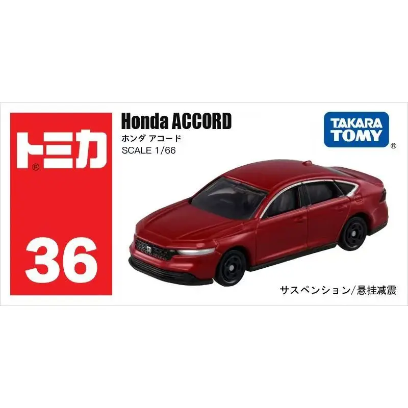 TAKARA TOMY Tomica Rood Witte Doos Legering Model Auto Speelgoed Nr 36 Honda Accord 950479