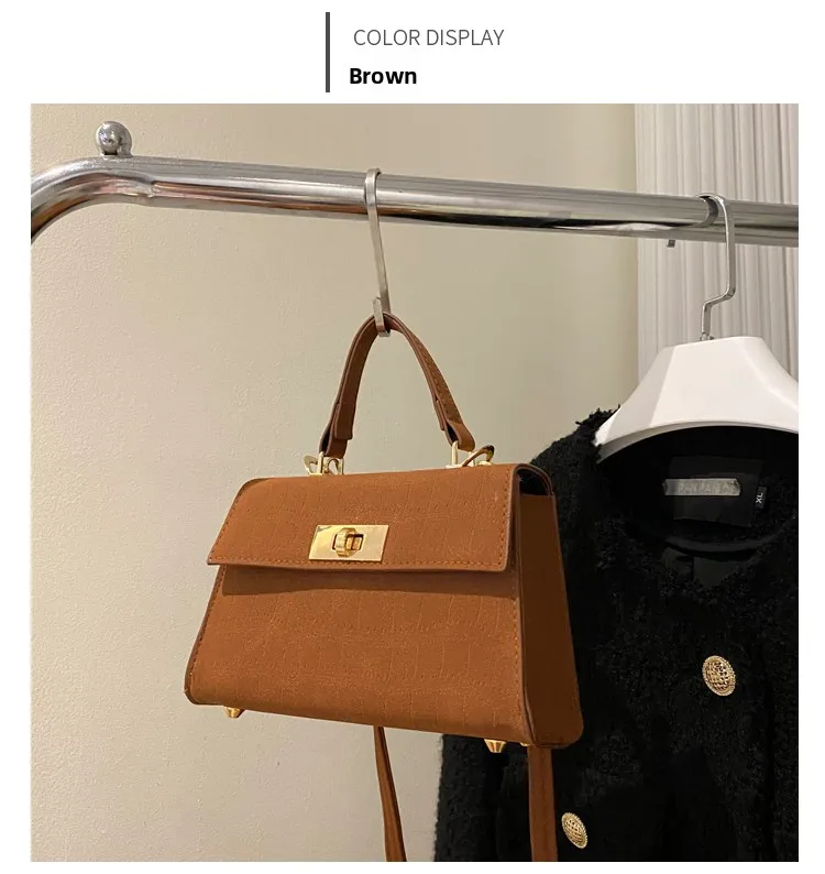 Bolso de Mano Versátil y Moderno para Mujer, Estilo Retro Chic 2026, Bolso Bandolera, Bolso de Hombro, Bolso Cuadrado Suave