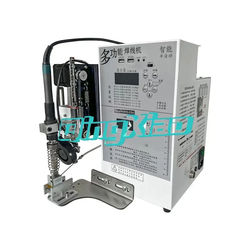 

Industrial Semi Automatic Soldering Machine Foot Operated For USB Cable Circuit Board Aviation Connector Soldering Wire Feeder