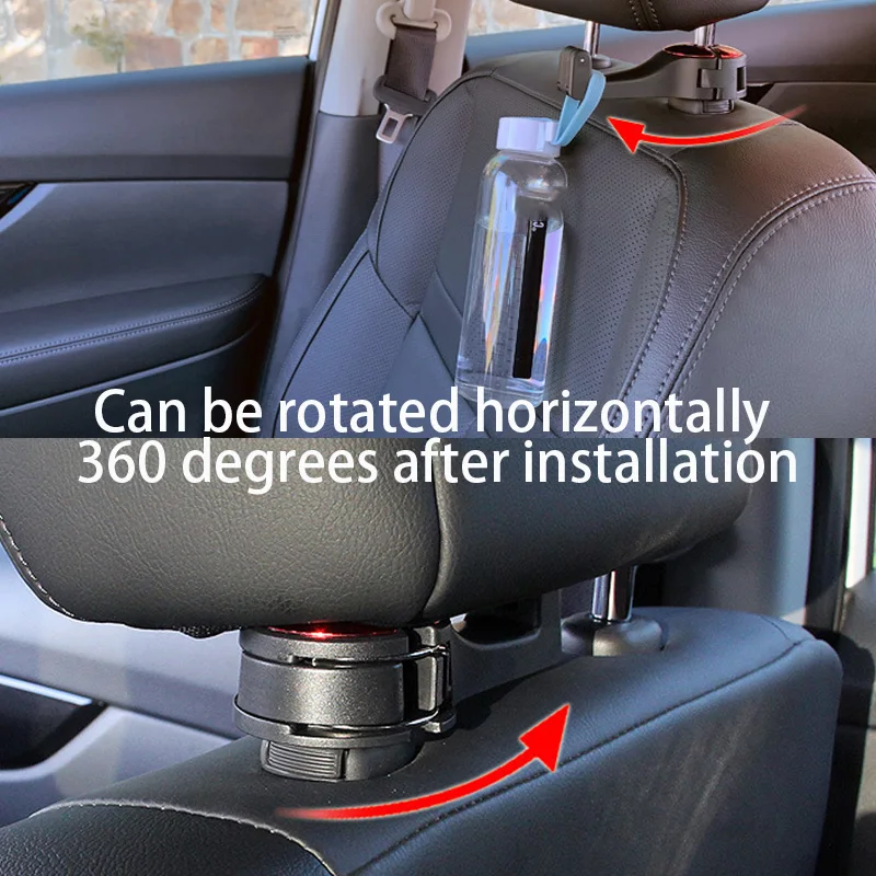 Universal Car Bracket Hook Multifunctional Hanging Storage Mobile Phone Holder Rear Seat Hanger Hook for Bag Purse Cloth Grocery